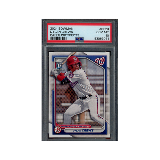 Dylan Crews 2024 Bowman Paper Prospects 1st Bowman PSA 10