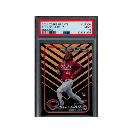 Elly De La Cruz 2024 Topps Update Holiday Rookie PSA 9