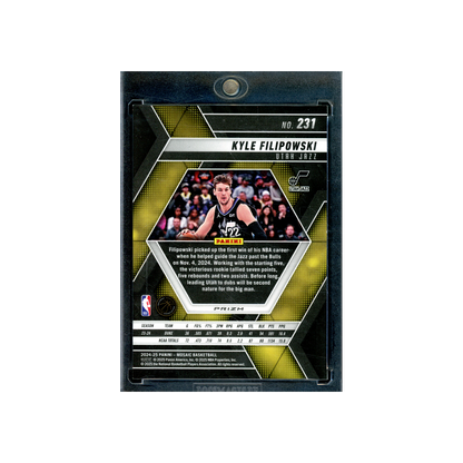 Kyle Filipowski 2024-25 Panini Mosaic Basketball Silver Glitter Rookie