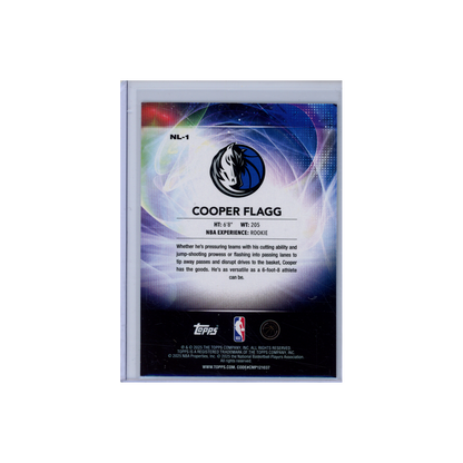 Cooper Flagg 2025 Topps No Limit Rainbow Foil Rookie