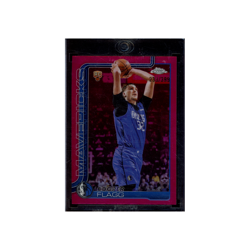 Cooper Flagg 2025 Topps Chrome Basketball Magenta Refractor Rookie /399