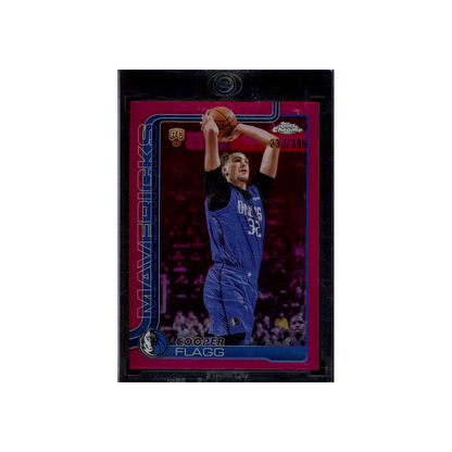 Cooper Flagg 2025 Topps Chrome Basketball Magenta Refractor Rookie /399