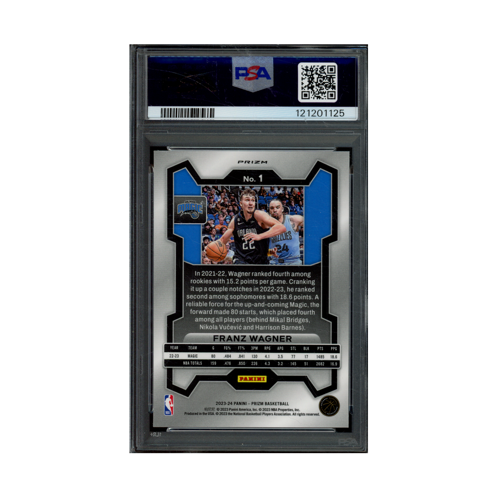 Franz Wagner 2023 Panini Prizm Basketball King Snake Prizm PSA 10
