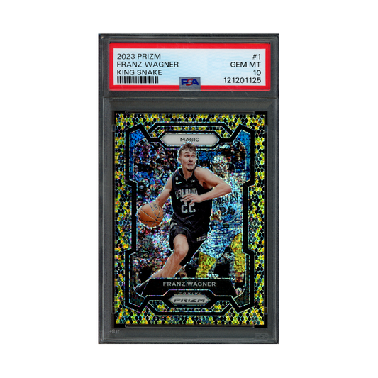 Franz Wagner 2023 Panini Prizm Basketball King Snake Prizm PSA 10