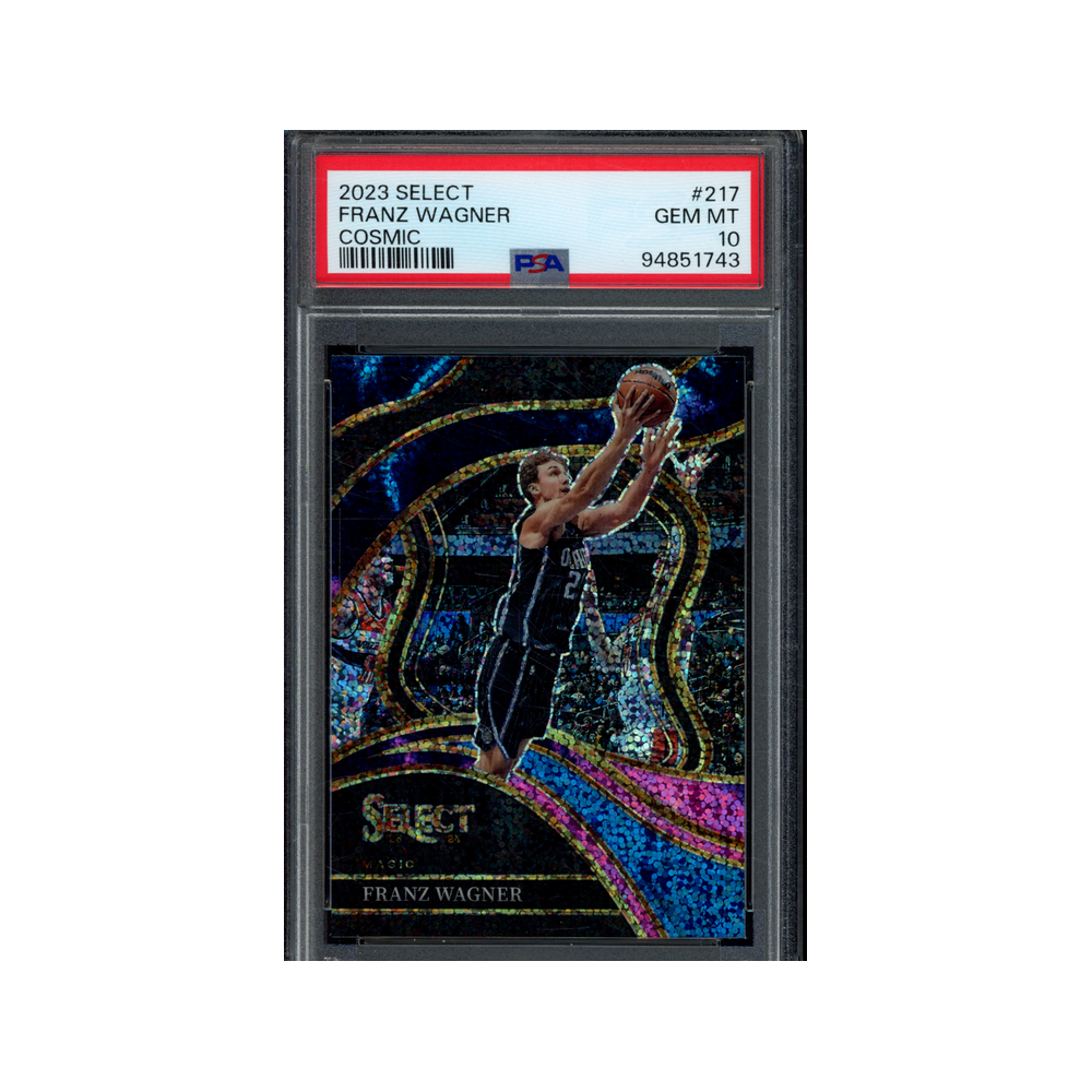 Franz Wagner 2023 Panini Select Basketball Cosmic Courtside PSA 10