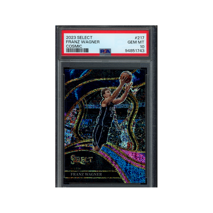 Franz Wagner 2023 Panini Select Basketball Cosmic Courtside PSA 10