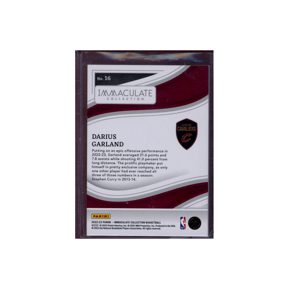 Darius Garland 2022-23 Panini Immaculate Basketball Gold /10