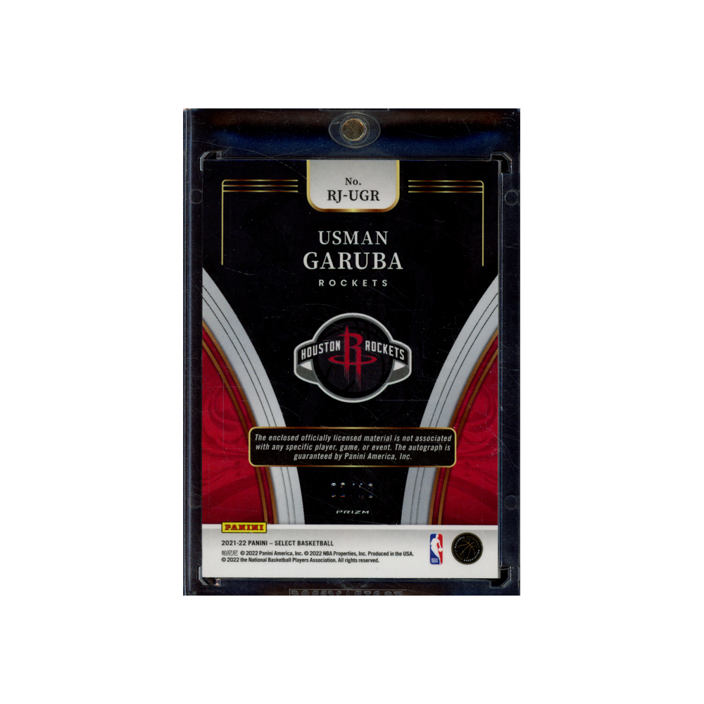 Usman Garuba 2021-22 Panini Select Basketball Fast Break Gold RPA /10