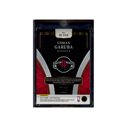 Usman Garuba 2021-22 Panini Select Basketball Fast Break Gold RPA /10