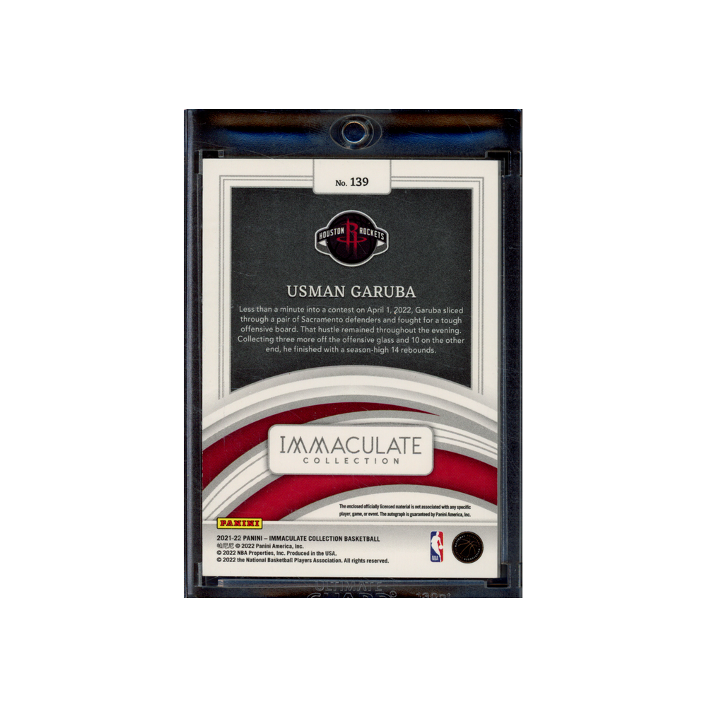 Usman Garuba 2021-22 Panini Immaculate Basketball RPA /99