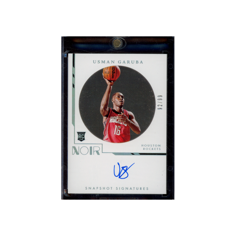 Usman Garuba 2021-22 Panini Noir Basketball Snapshot Signatures Rookie Auto 99