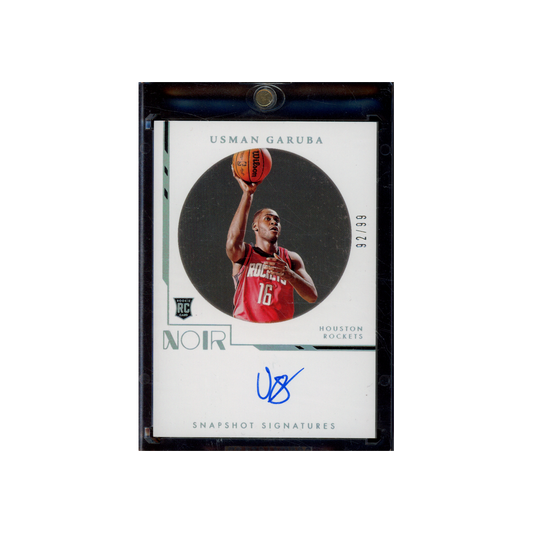 Usman Garuba 2021-22 Panini Noir Basketball Snapshot Signatures Rookie Auto 99