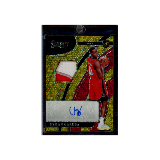 Usman Garuba 2021-22 Panini Select Basketball Fast Break Gold RPA /10