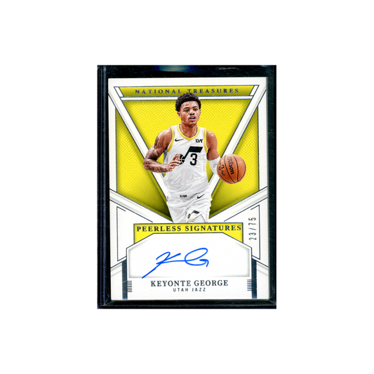 Keyonte George 2024-25 Panini National Treasures Basketball Peerless Signatures Auto /75