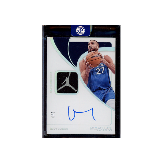 Rudy Gobert 2023-24 Panini Immaculate Basketball Jumpman Patch Auto /3
