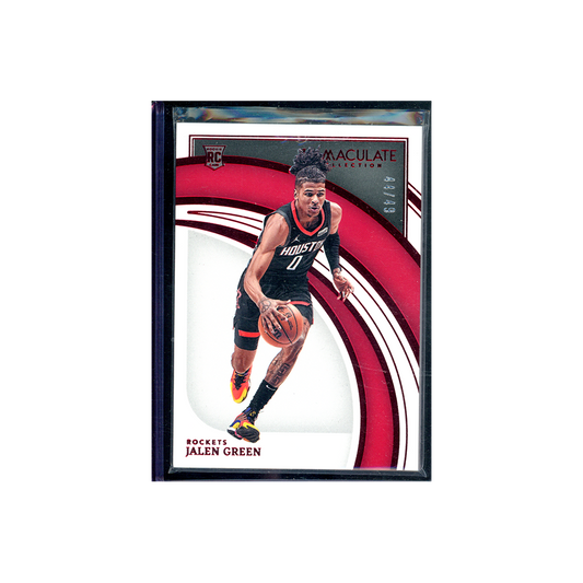 Jalen Green 2021-22 Panini Immaculate Basketball Red Rookie /49