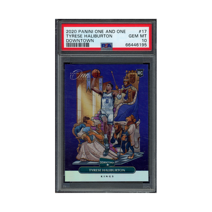 Tyrese Haliburton 2020 Panini One and One Basketball Rookie Downtown PSA 10