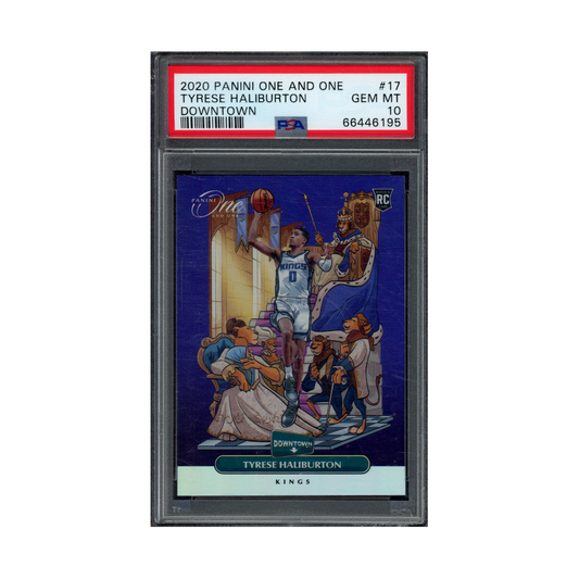 Tyrese Haliburton 2020 Panini One and One Basketball Rookie Downtown PSA 10
