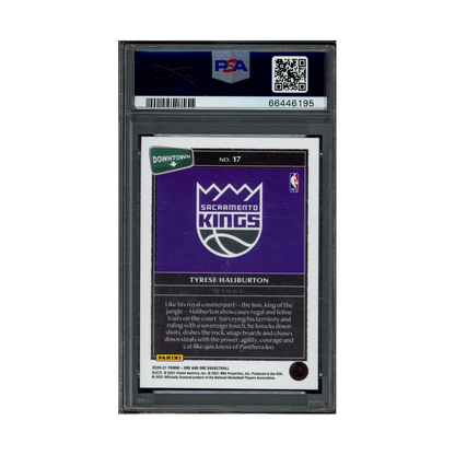 Tyrese Haliburton 2020 Panini One and One Basketball Rookie Downtown PSA 10