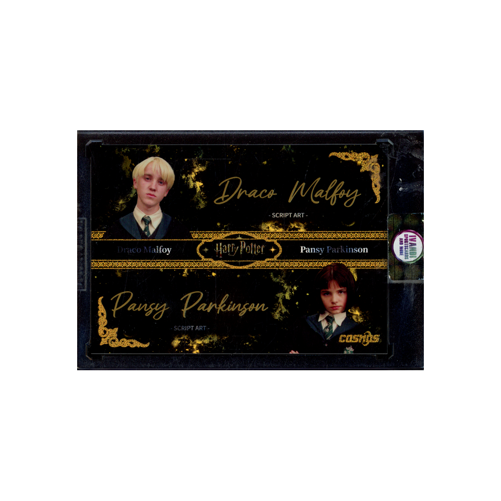 Draco Malfoy & Pansy Parkinson 2025 Harry Potter Dual Script Art Card 1/1