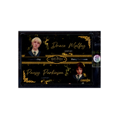Draco Malfoy & Pansy Parkinson 2025 Harry Potter Dual Script Art Card 1/1