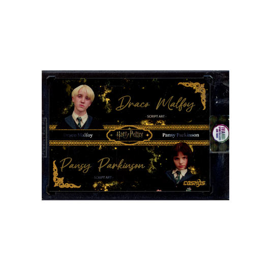 Draco Malfoy & Pansy Parkinson 2025 Harry Potter Dual Script Art Card 1/1
