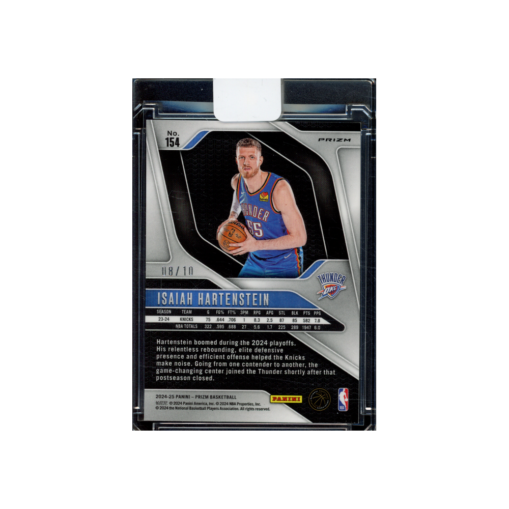 Isaiah Hartenstein 2024-25 Panini Prizm Gold Wave Prizm /10