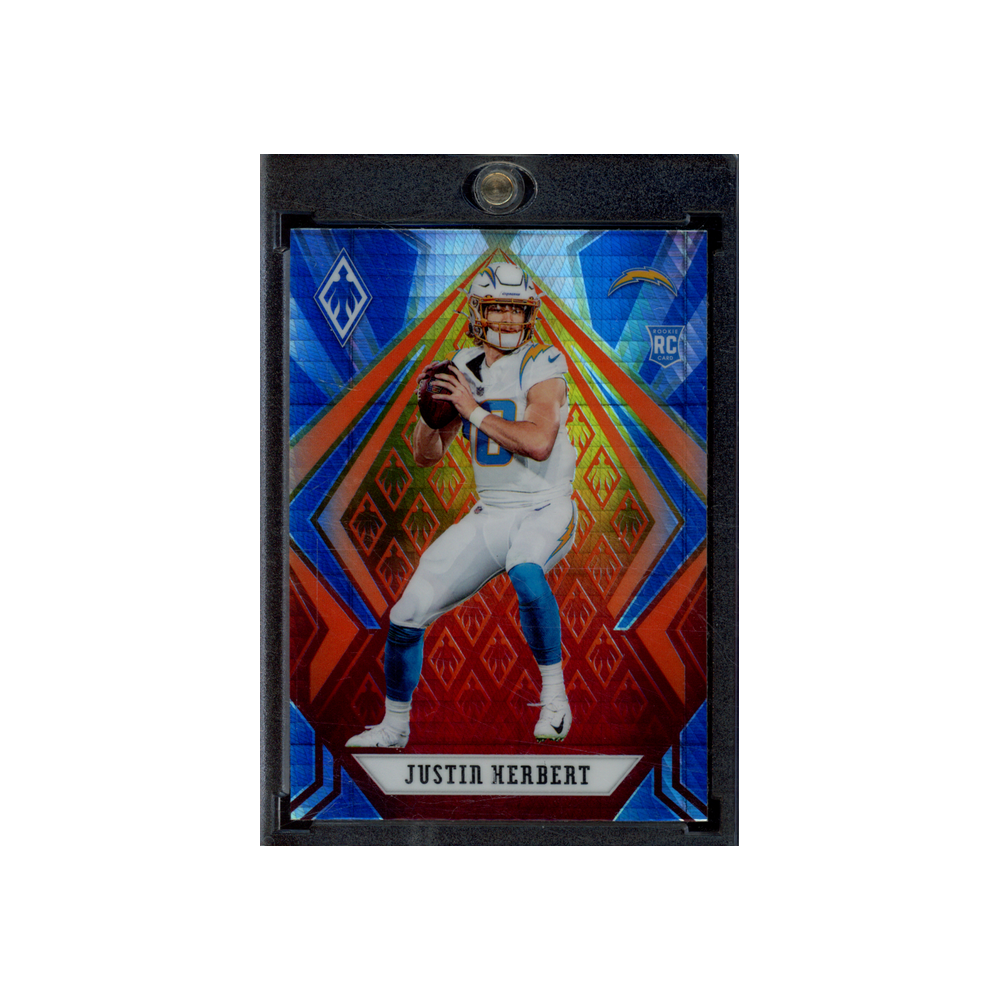 Justin Herbert 2020 Panini Phoenix Football Fire Burst Rookie