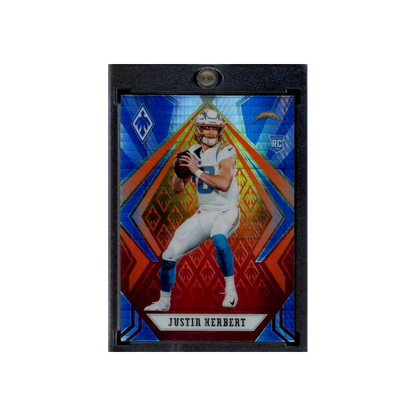 Justin Herbert 2020 Panini Phoenix Football Fire Burst Rookie