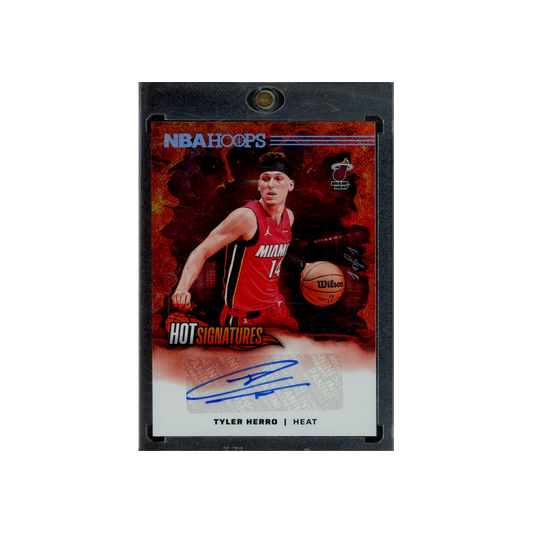 Tyler Herro 2024-25 Panini Hoops Basketball Hot Signatures Auto 1/1