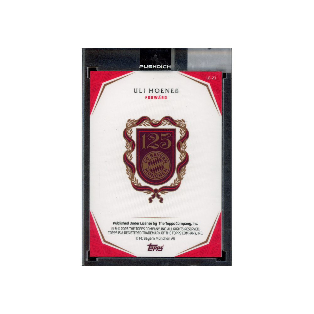 Uli Hoeneß 2025 Topps Bayern München 125 Years 1/1