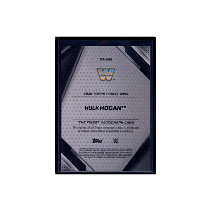 Hulk Hogan 2025 Topps Finest The Finest Auto Gold Refractor /50
