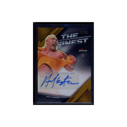 Hulk Hogan 2025 Topps Finest The Finest Auto Gold Refractor /50