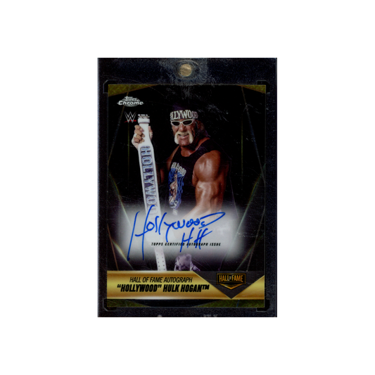Hollywood Hulk Hogan 2025 Topps Chrome Hall of Fame Auto