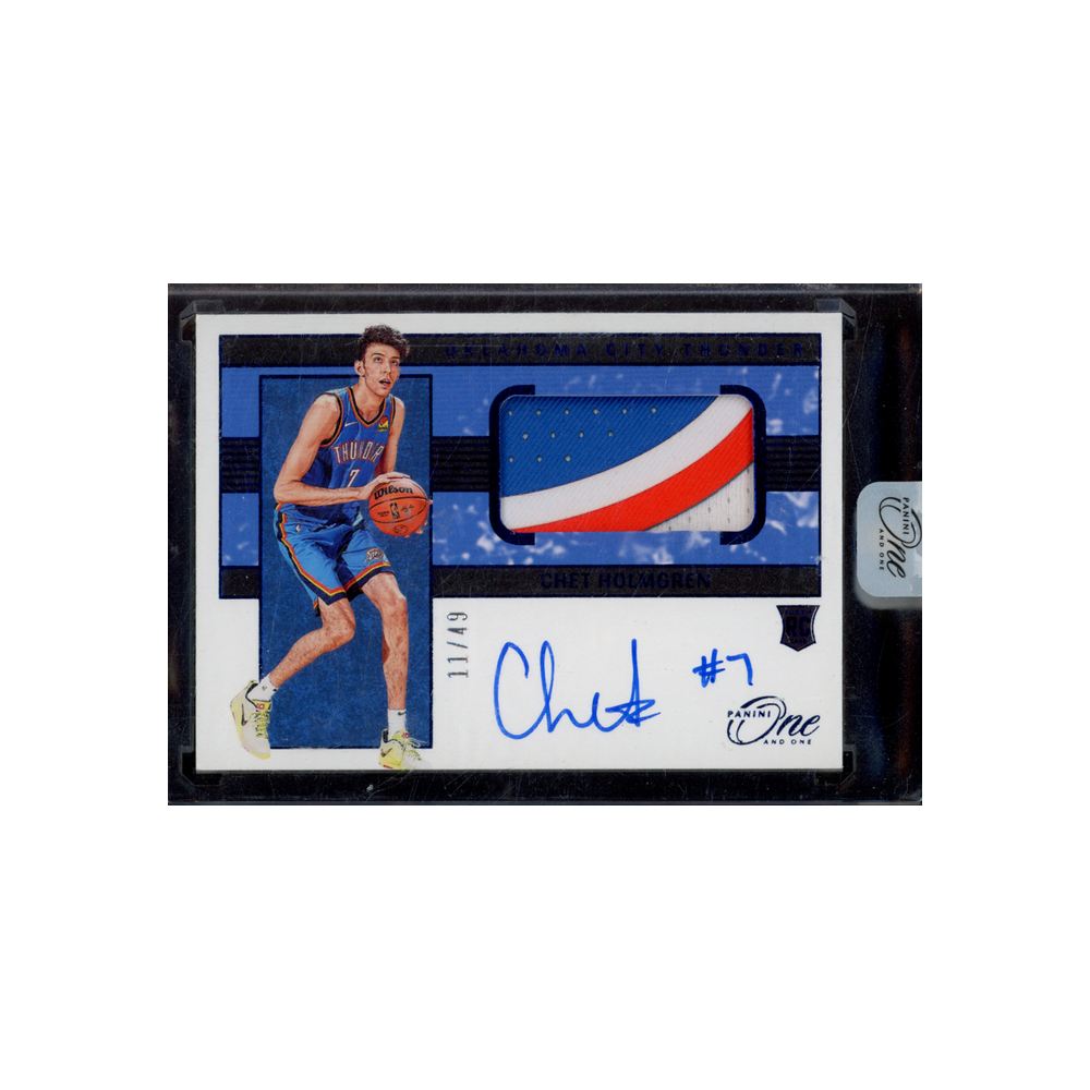 Chet Holmgren 2022-23 Panini One and One Basketball RPA Blue /49