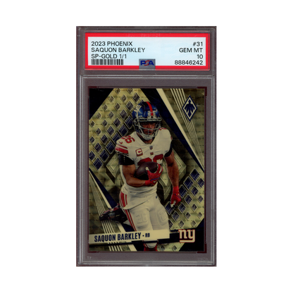 Saquon Barkley 2023 Panini Phoenix Football Gold 1/1