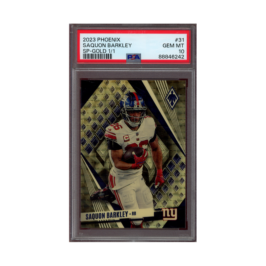 Saquon Barkley 2023 Panini Phoenix Football Gold 1/1