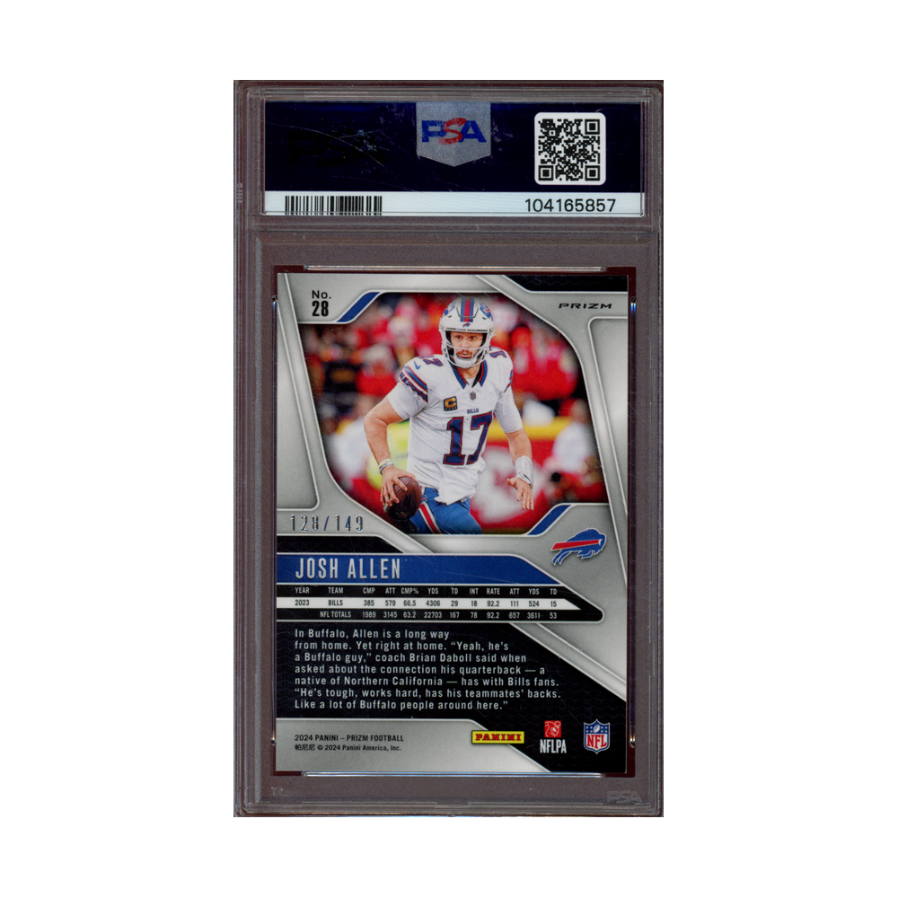 Josh Allen 2024 Panini Prizm Football Red Wave Prizm /149