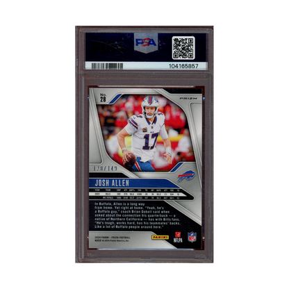 Josh Allen 2024 Panini Prizm Football Red Wave Prizm /149