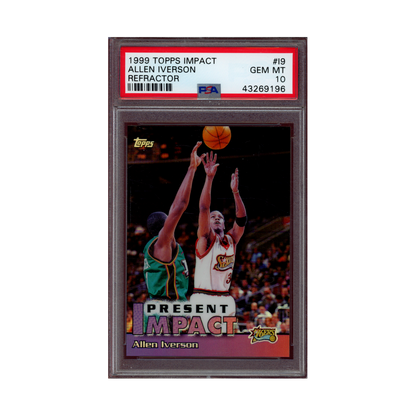 Allen Iverson 1999 Topps Impact Refractor PSA 10