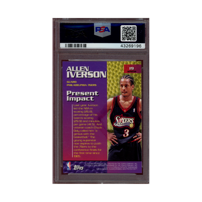 Allen Iverson 1999 Topps Impact Refractor PSA 10