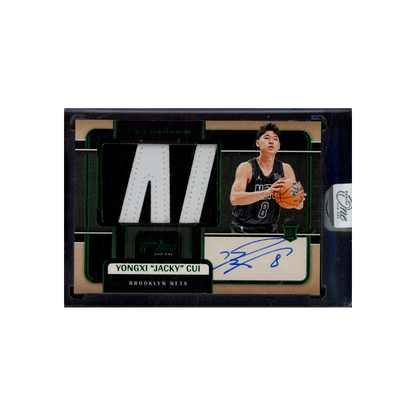 Yongxi Jacky Cui 2024-25 Panini One and One Basketball RPA Green /5