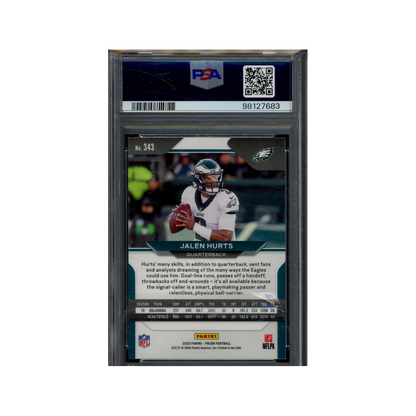 Jalen Hurts 2020 Panini Prizm Football Rookie PSA 9