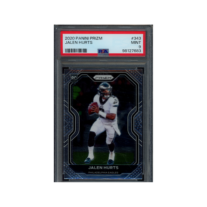 Jalen Hurts 2020 Panini Prizm Football Rookie PSA 9