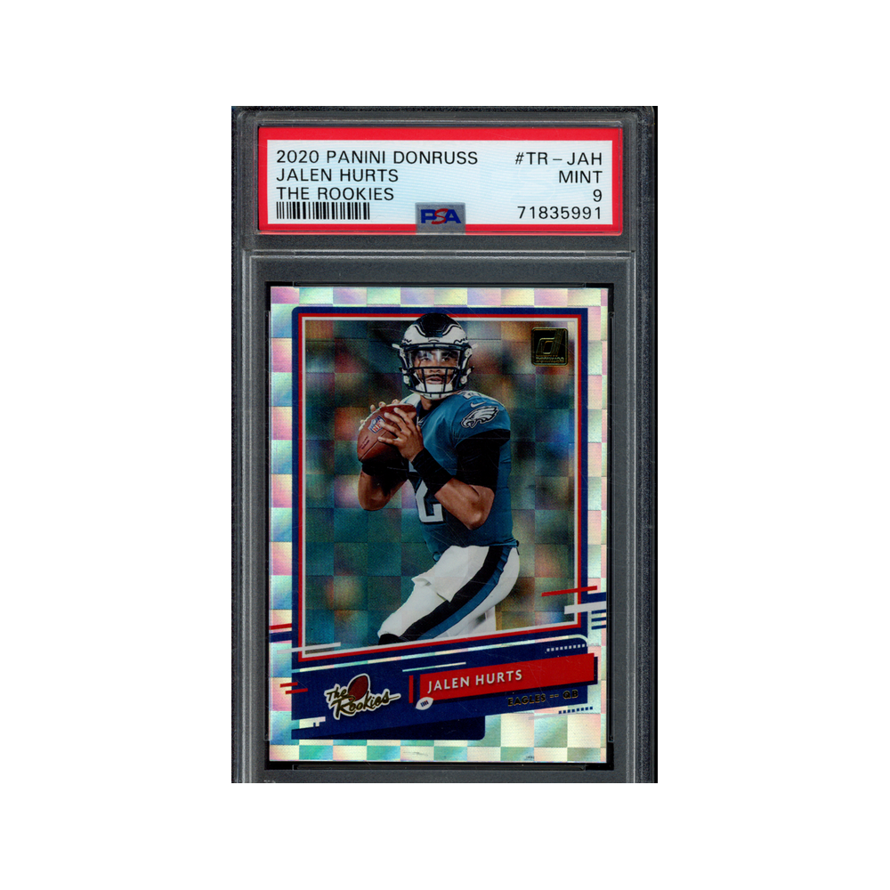 Jalen Hurts 2020 Panini Donruss The Rookies PSA 9
