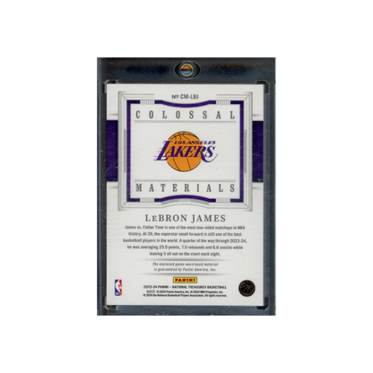 LeBron James 2023-24 Panini National Treasures Basketball Colossal Patch Red /24