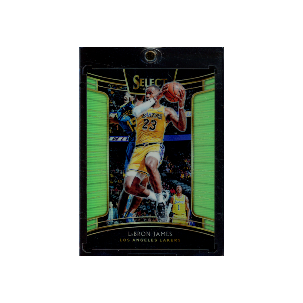 LeBron James 2018-19 Panini Select Basketball Green /75