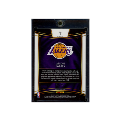 LeBron James 2018-19 Panini Select Basketball Green /75