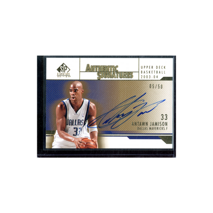 Antawn Jamison 2004 Upper Deck Authentic Signatures Auto Gold /50
