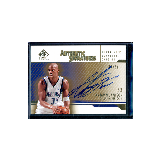Antawn Jamison 2004 Upper Deck Authentic Signatures Auto Gold /50